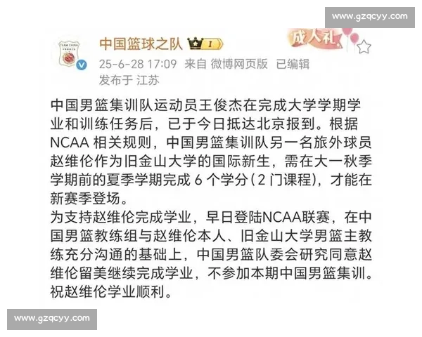 男篮集训再调整：赵维伦因学分离队，张镇麟伤退，郭士强或启用赵继伟 + 王俊杰